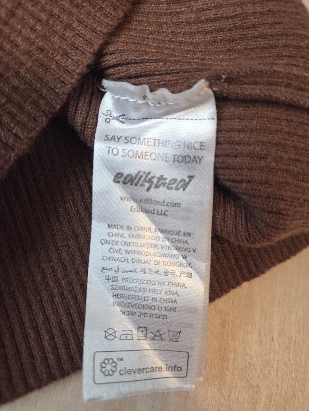 Edikted Knit Tube Top Brown - Picture 8 of 10
